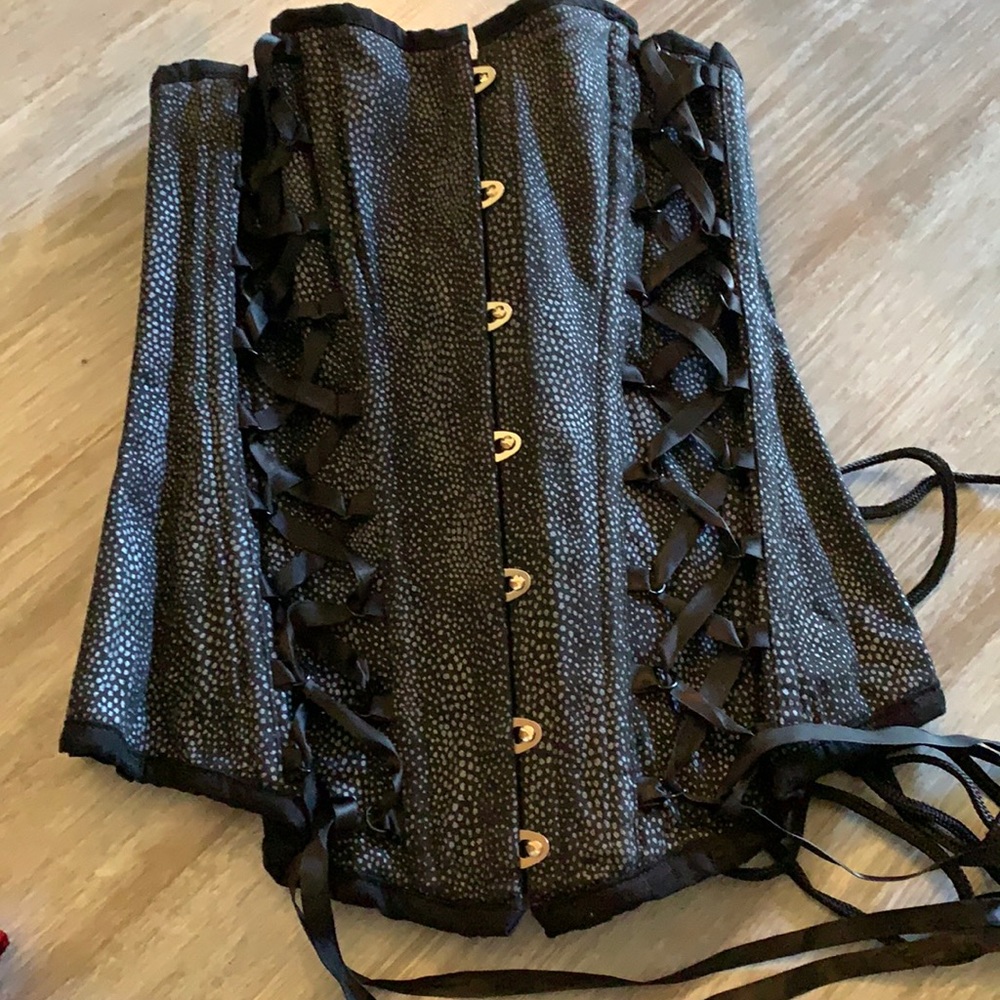 Corset Black and Grey